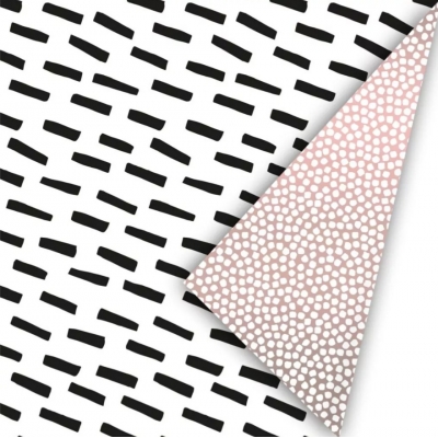 Inpakpapier | Open spaces zwart Inpakpapier | Open spaces zwart